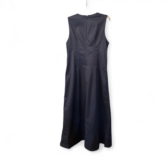 J. Crew women’s Pintuck midi dress stretch twill navy blue Size 10 NWT - Picture 5 of 9